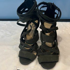 ALDO Forest Green Sandal Heels